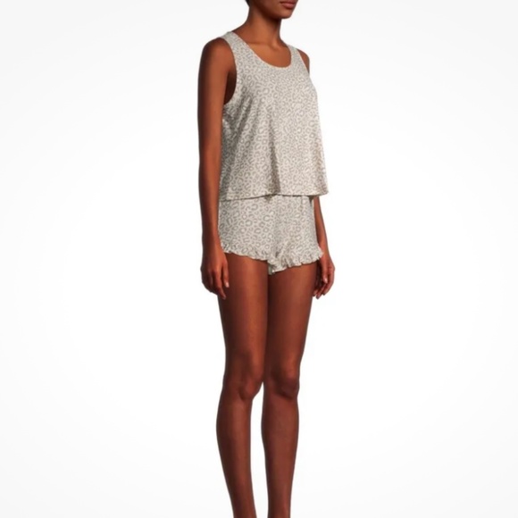 Derek Heart Animal Crystal Print Pajama Set Large NEW - Picture 3 of 7